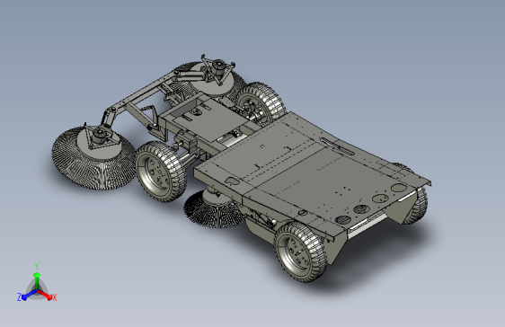 环卫清扫车底盘整体结构