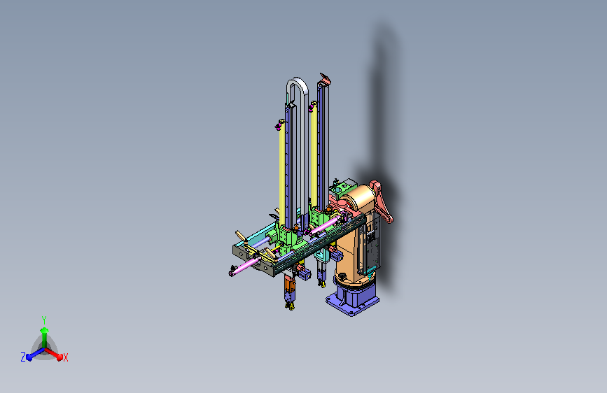 4轴机械手、650双工位自动上下料机