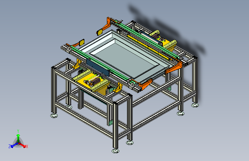 65寸屏顶升对中机构
