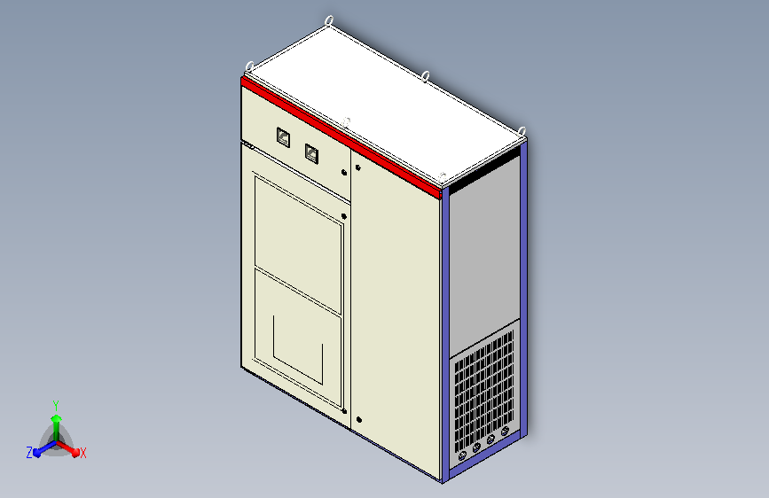 400KW变频柜3风机箱体