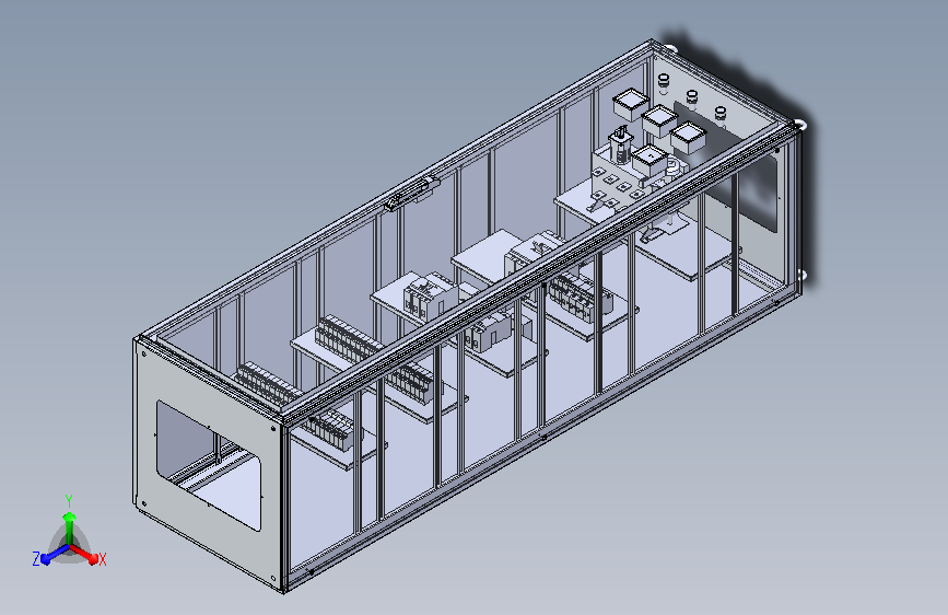 2000x600x600配电箱 3D模型