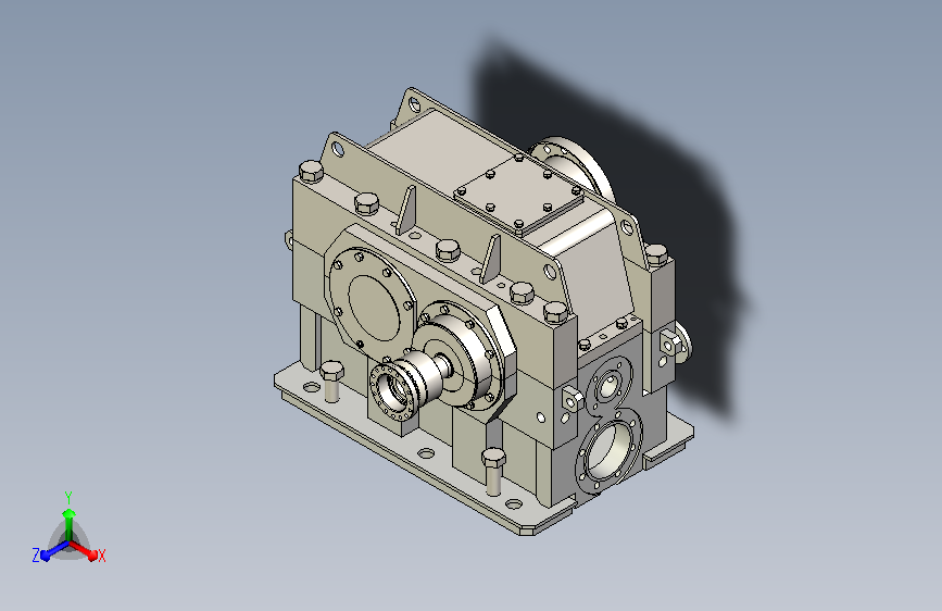 I=4的鼓风机用增速机详细模型