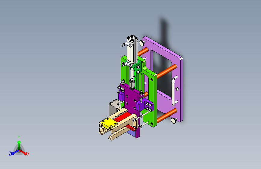 标牌自动出料机构
