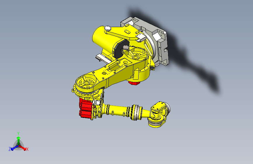 法兰克200F机器人 实体测绘图
