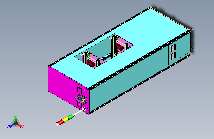 升降机丝杆输送带提升机3D图纸
