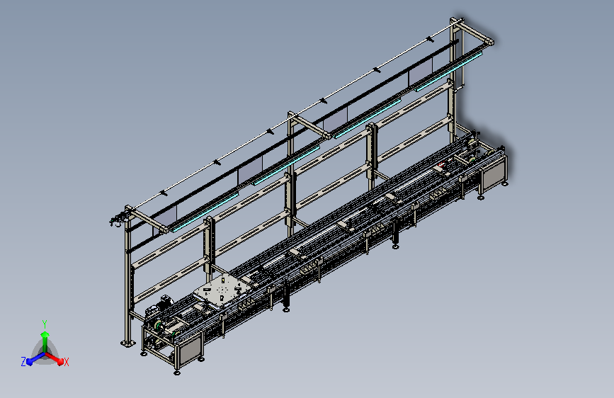 双层倍速链输送线