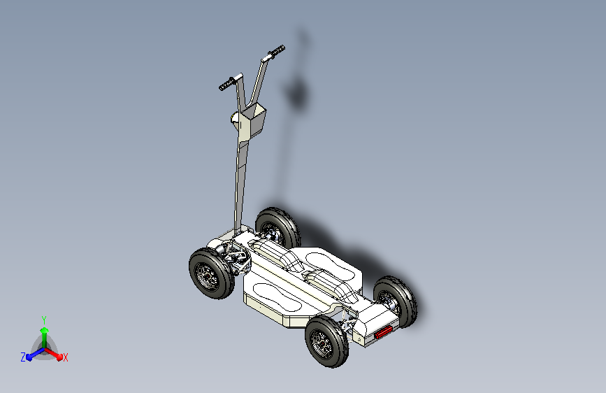 四驱电动滑板车(结构完整)