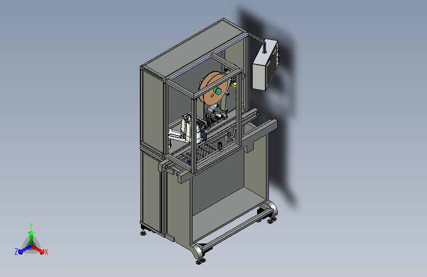 四轴机器人自动贴标机