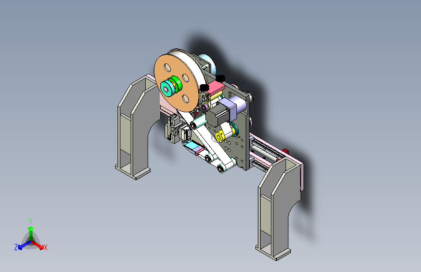 贴包覆绝缘胶片组件、撕纸贴纸机构