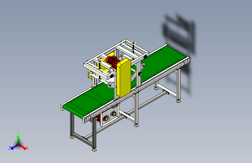 压包机设备线体模型
