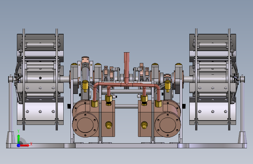 双缸明轮蒸汽机