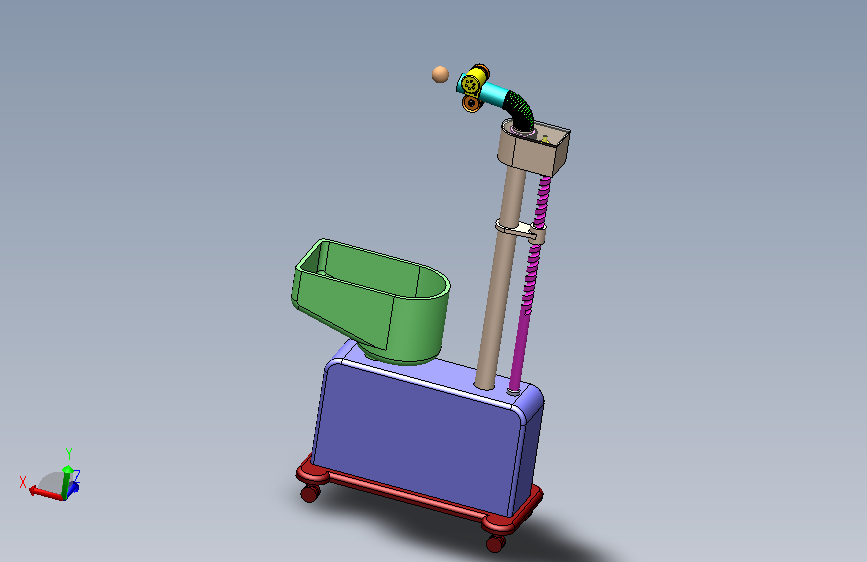 乒乓球发球器的结构设计【含CAD图纸+三维模型和说明书】