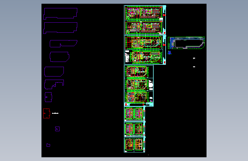综艺广场项目全套CAD图纸