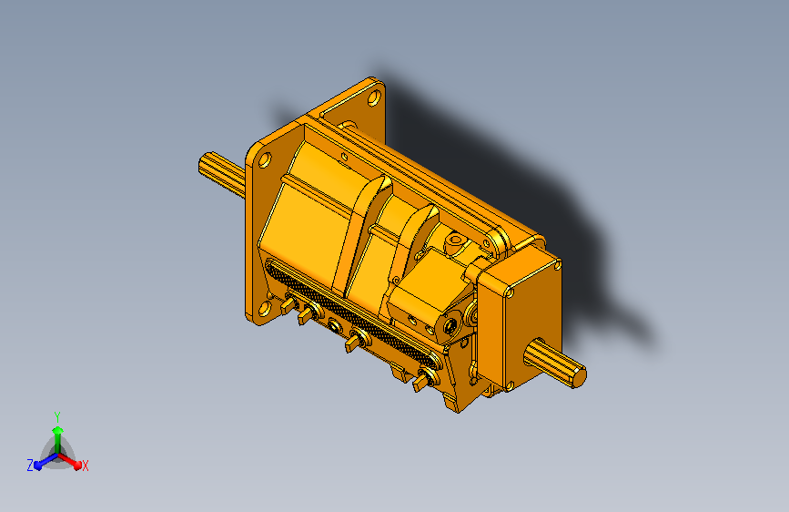4速自动变速箱3D模型