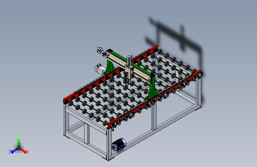 10mm玻璃切割机三维图