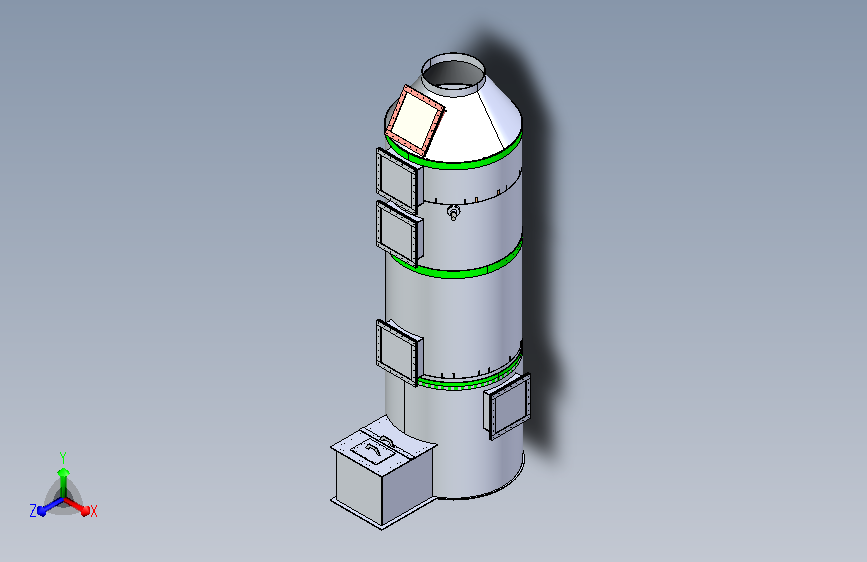 24H洗滌塔3D模型