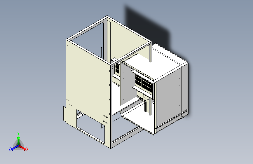 250L箱体加内胆组装