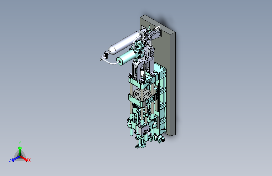 500吨压铸机三维模型