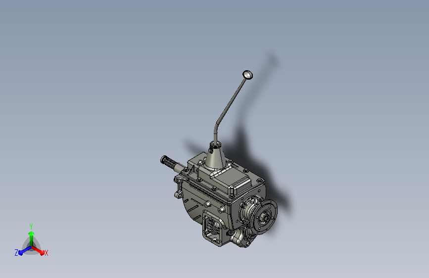 CA10B解放汽车变速箱（原厂图纸模型）3D模型