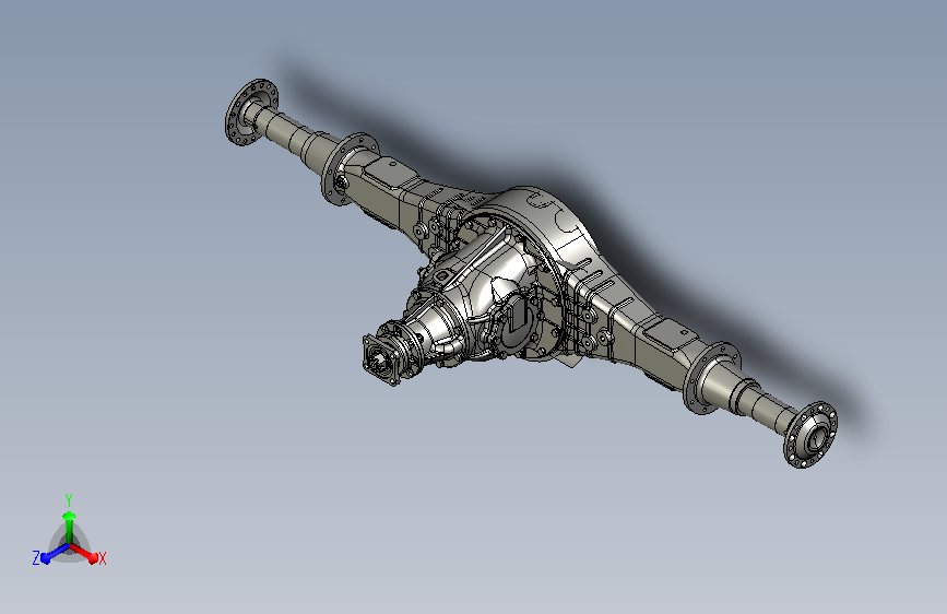 CA10B解放汽车后桥（原厂图纸模型）3D模型