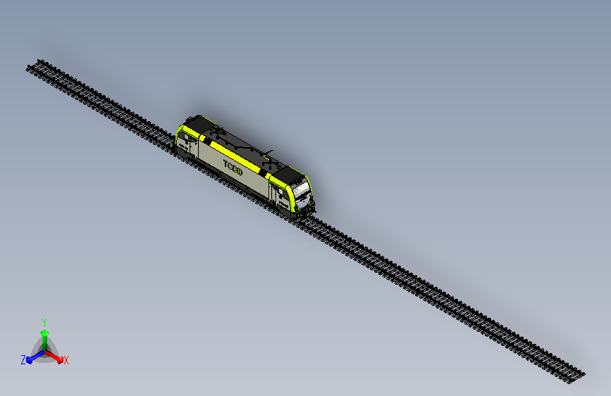 E68000机车火车头模型