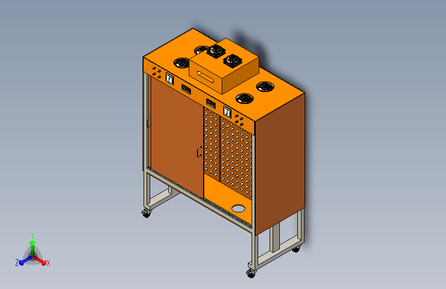 GUZ5.3老化架3D模型