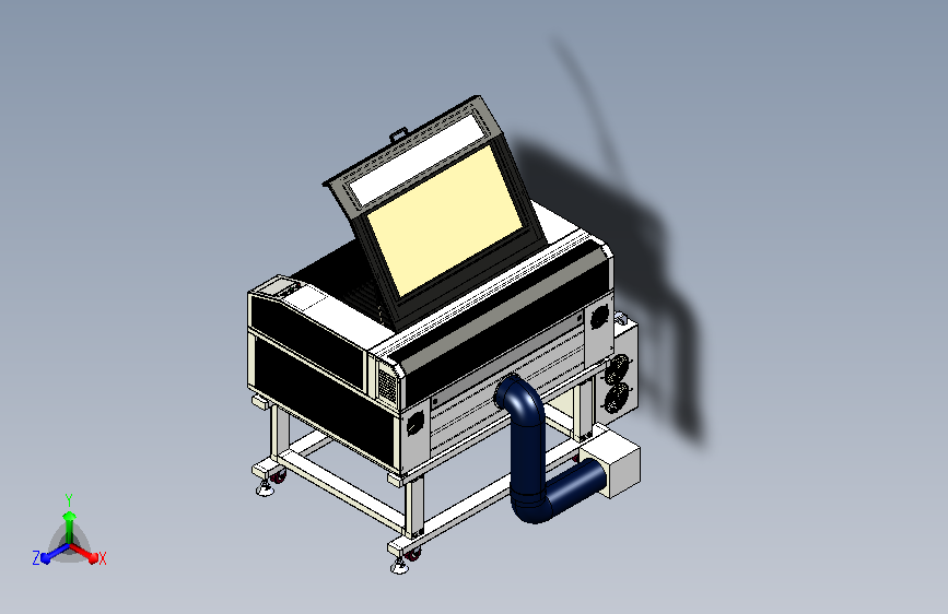 hx-6090拉比特冷却器3D模型