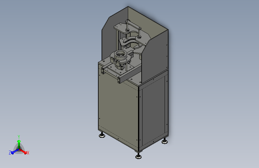 爱知电机压合工装3D模型