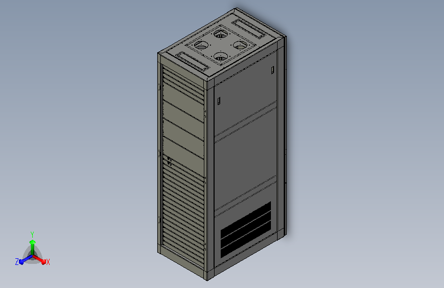 钣金柜 机柜3D模型