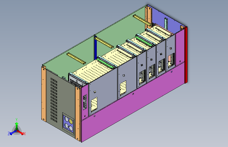 钣金柜MNS机柜3D模型