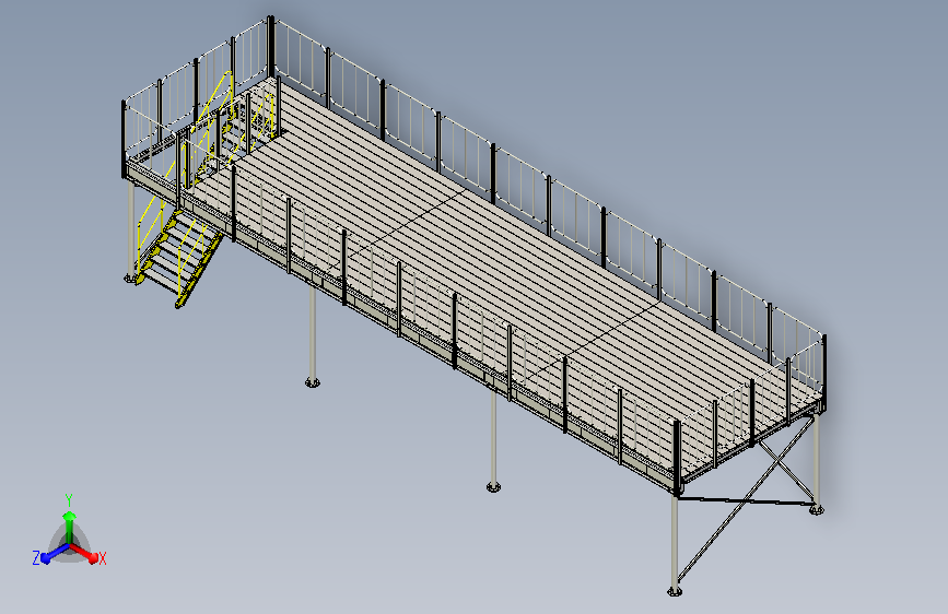 钣金模型 钢平台