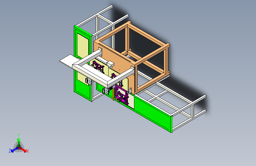背板翻转机构3D模型