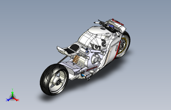 本田新概念摩托车3D模型