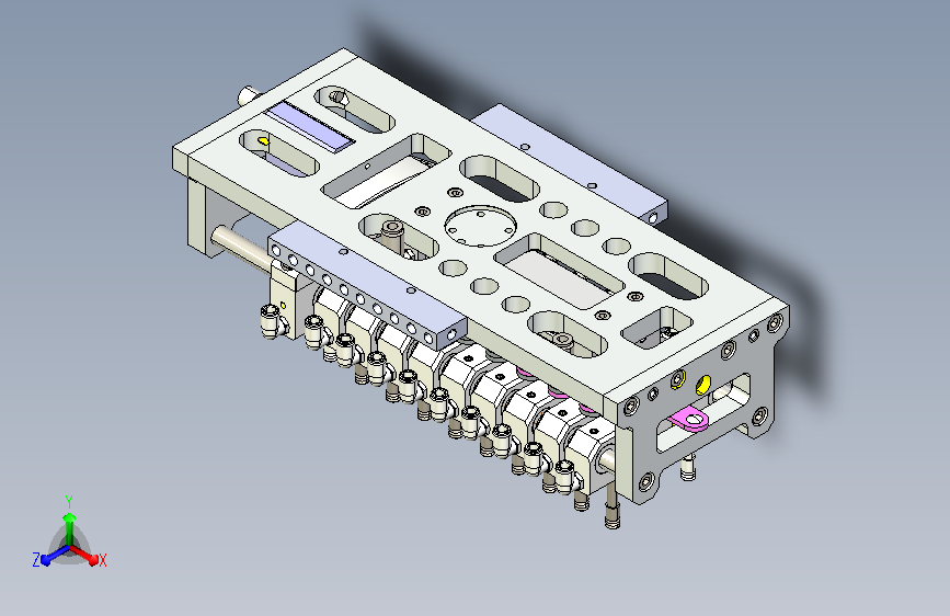 变距机械手 气缸低手3D模型