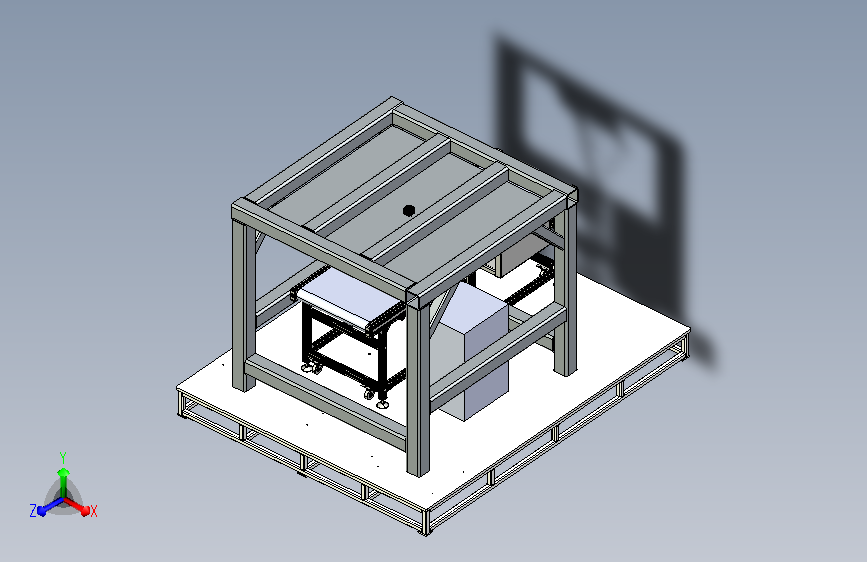 并联机器人分拣工作站3D模型