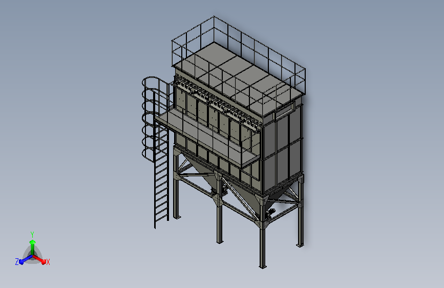 布袋除尘器模型3D模型