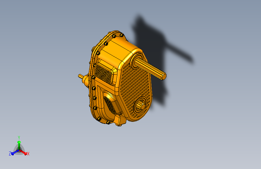 齿轮变速箱模型设计3D模型