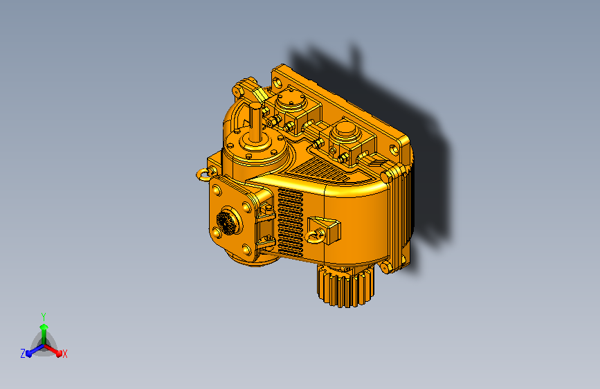齿轮减速器三维模型3D模型