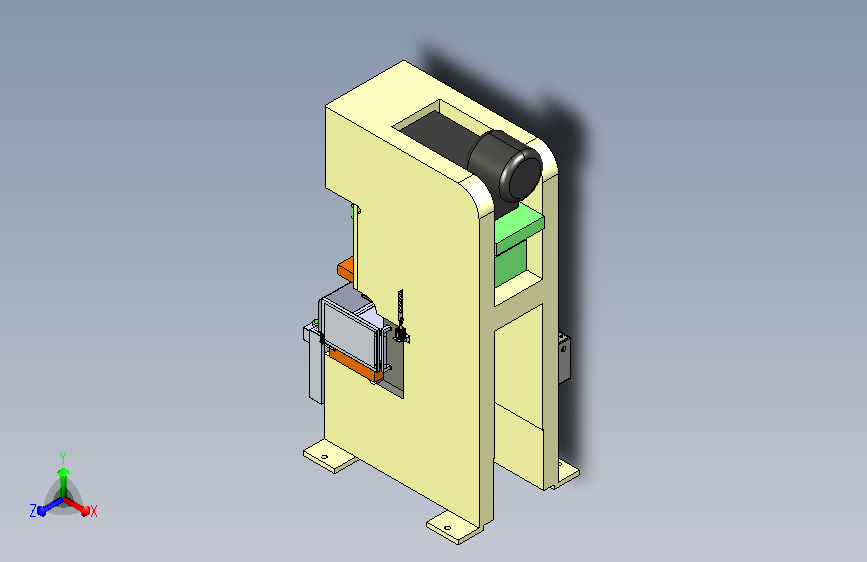 冲床防护栏3D模型