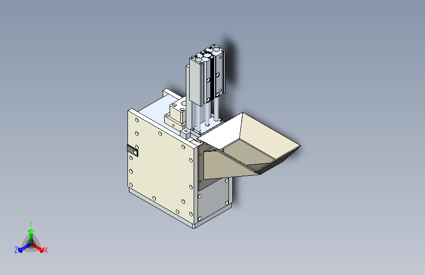 吹弹簧机构3D模型