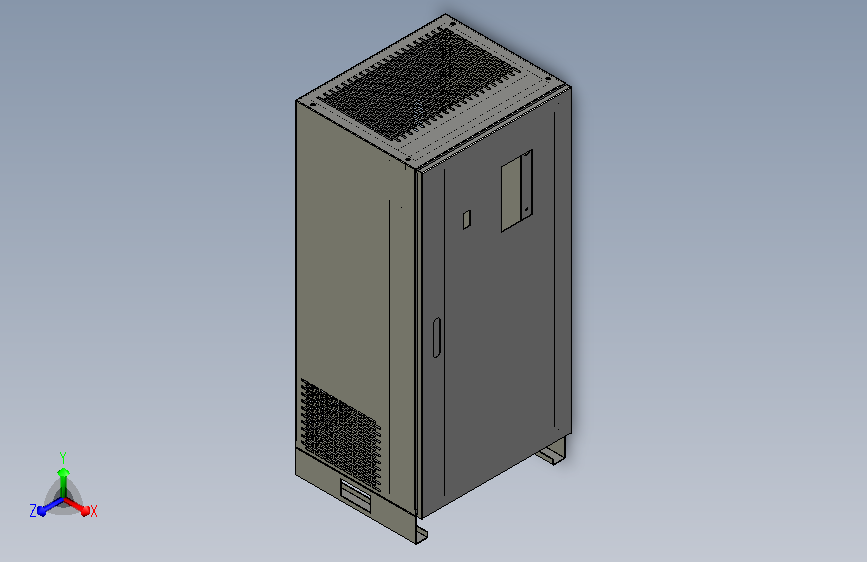 大功率电源柜柜体3D模型
