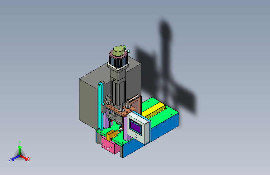 刀片冲切设备3D模型