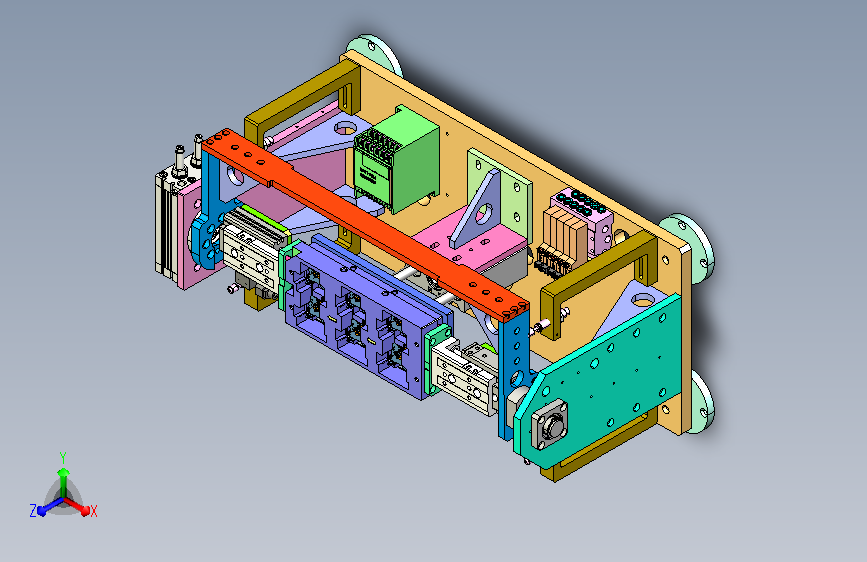 翻转机台（两受台组合翻转）3D模型