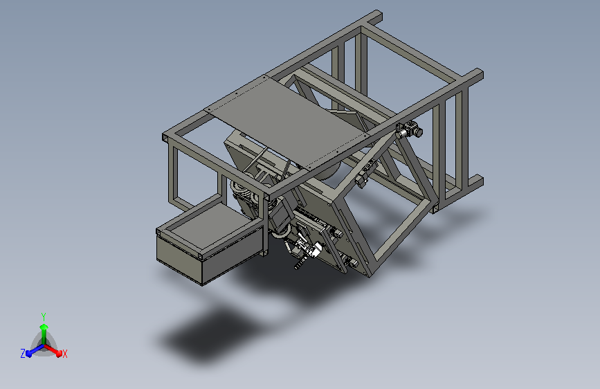 钢管开槽机3D模型
