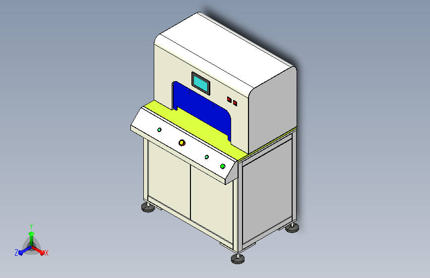 氦气测试台设备3D模型