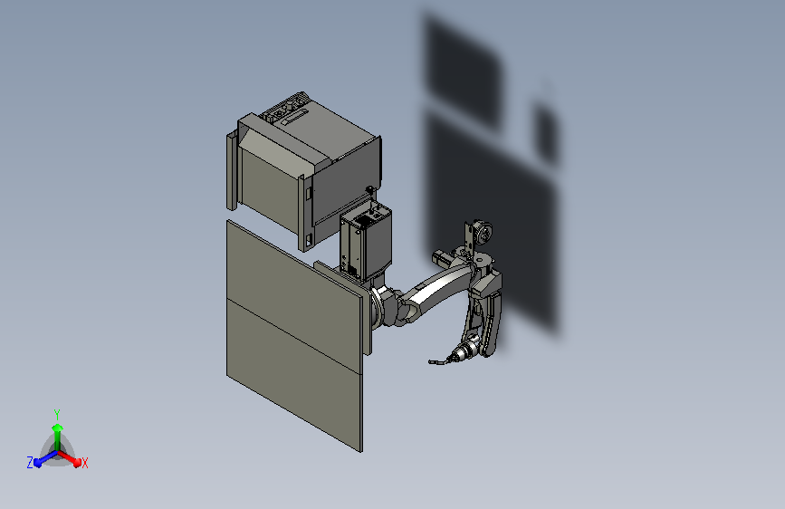 焊接机器人 焊机 送丝盘 控制柜3D模型