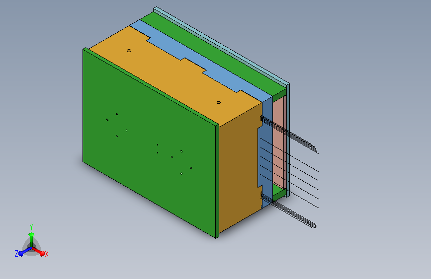 化粪池 模压 纤维玻璃钢模具造型3D模型