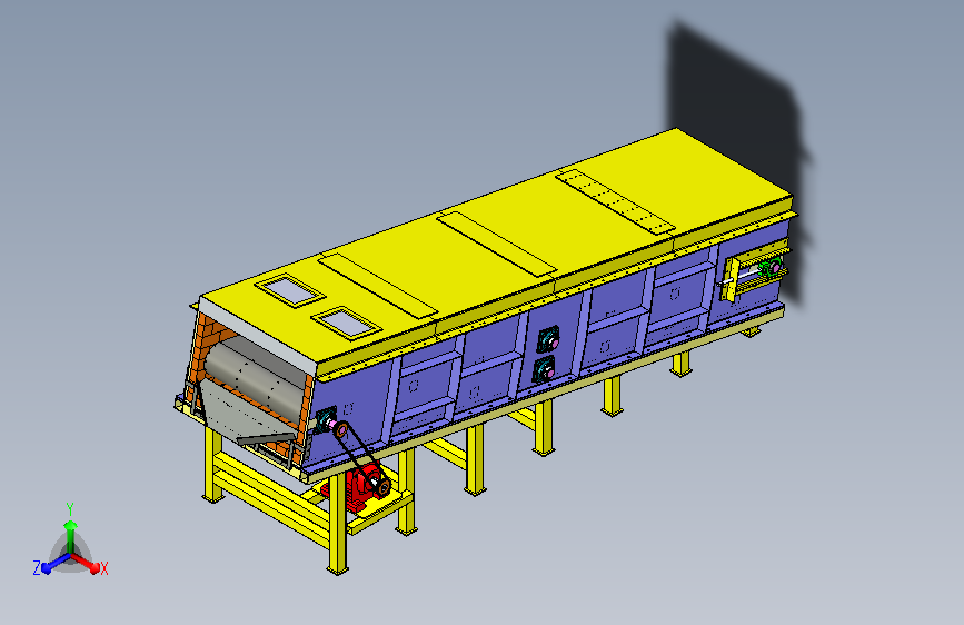 缓冷输送机3D模型