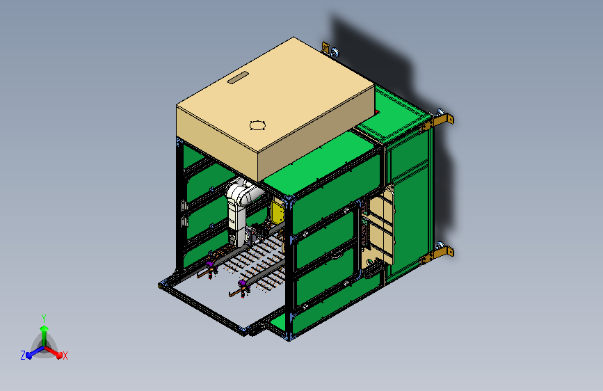 机器人工作站3D模型