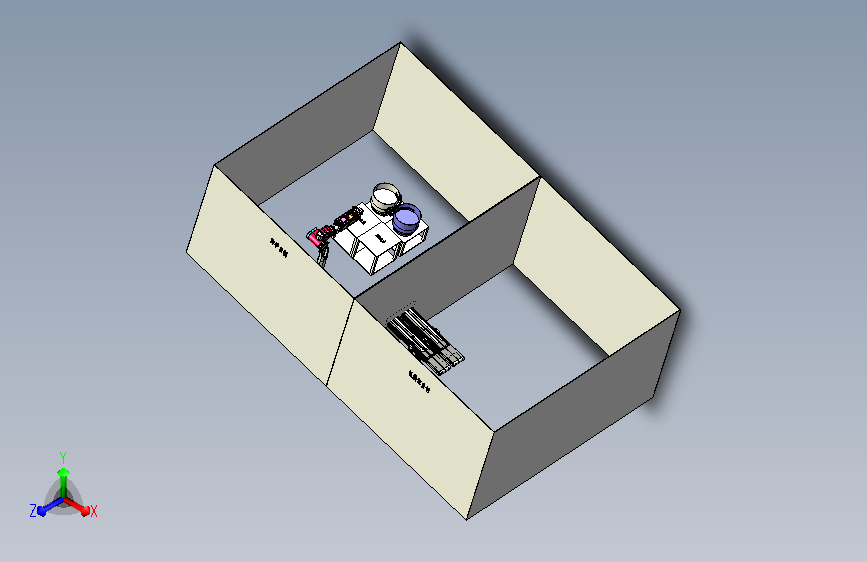 机器人灌粉3D模型